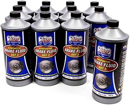 Lucas Oil 10826-12 DOT 3 Brake Fluid, 1 Quart, Case of 12 Lucas Oil