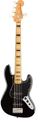 Электрическая бас-гитара Squier Classic Vibe '70s 5-струнная Jazz Bass, никелированная фурнитура, кленовый гриф Fender