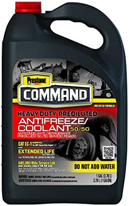 Prestone Command Nitrited Extended Life (ELC) Antifreeze and Coolant, Prediluted, 1 Gallon, Pack of 6 Prestone