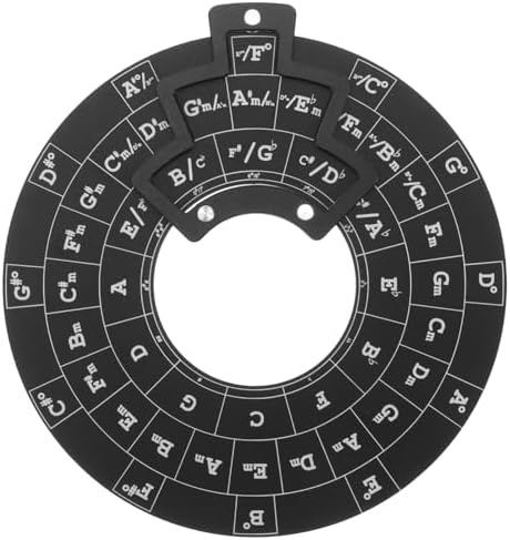 Мелодический инструмент Vaguelly, круговое колесо аккордов с нотами и ключевыми подписями из алюминиевого сплава Vaguelly