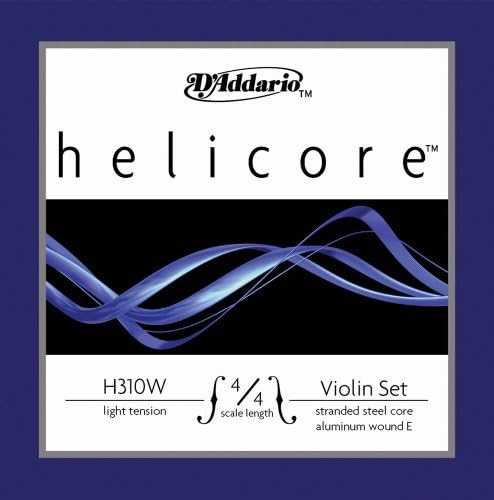 Набор струн для скрипки D’Addario Orchestral Helicore 4/4 с легким натяжением и алюминиевой обмоткой на струне E D'Addario