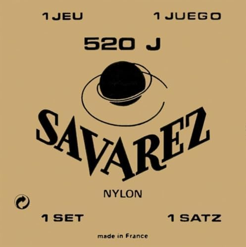 Нейлоновые струны Savarez (520J) для классической гитары, 0.029-0.045, с серебряной обмоткой Savarez