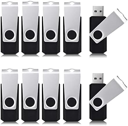 Aiibe 4GB Flash Drive 50 Pack 4GB USB Flash Drives Bulk USB Drive 4GB Thumb Drives USB 2.0 Memory Stick Multipack Zip Drive 4GB 50Pcs, Black Aiibe