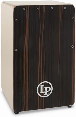 Latin Percussion Woodshop Cajon, Rare Ebony, 19” x 11-1/2” x 11-3/4” (LP1491RE) Latin Percussion