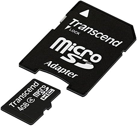 Transcend 4 GB Class 4 microSDHC Flash Memory Card TS4GUSDHC4 Transcend