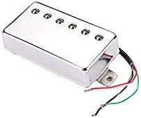 Alnicov Humbucker Pickup,PAF Style Humbucker Bridge Pickup Compatible with Les Paul Style Electric Guitar,Chrome Alnicov