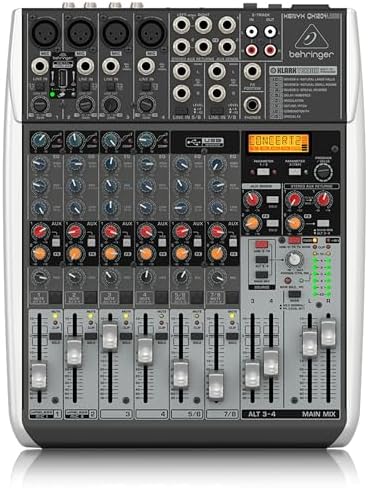 Микшерный пульт Behringer Xenyx QX1204USB, 12 входов, USB-интерфейс и встроенные эффекты Behringer