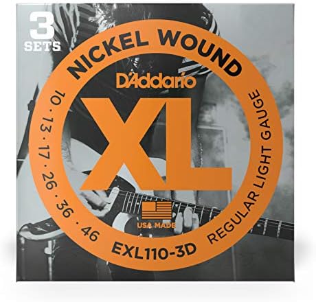 PsinzmkD'Addario: EXL110 Regular Light Electric Guitar Strings 10-46 (3 Pack) D'Addario