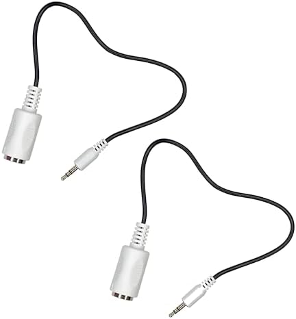 (2 Pack of Type-B MIDI to 3.5mm Adapter 13" Inch Cables in White Kurrent Electric