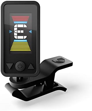 D'Addario Cello Tuner & Bass Tuner - Eclipse Headstock Tuner - Clip On Tuner for Cello or Bass - Full Color, Vertical Display with Swivel - Quick & Accurate Tuning D'Addario