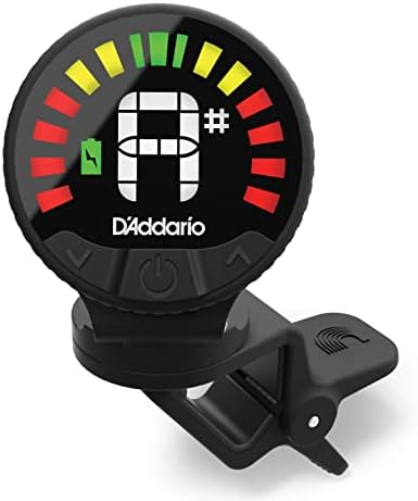 D'Addario Accessories Nexxus 360 Rechargeable Guitar Tuner - Clip On Guitar Tuner - Acoustic Guitar Tuner - Electric Guitar Tuner - 24 Hours of Tuning Time per Charge - Rotates 360-degrees Planet Waves