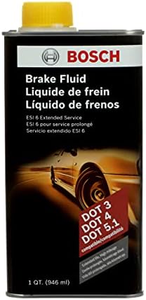 BOSCH ESI6-32N Brake Fluid (Direct Replacement for DOT 3, DOT 4, and DOT 5.1) - 1 Quart Bosch