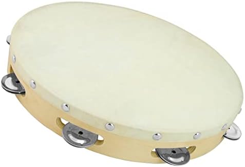 Tiger Tambourine, Natural, 12-inch (TAM91-12) Tiger