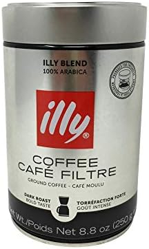 Кофе молотый Illy Scuro Drip, 2 банки по 250 г, насыщенный вкус, упаковка из 2 шт. Illy