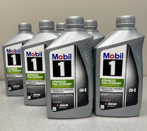 Mobil 1 Synthetic Motor Oil 0W-8 JASO GLV-1-6 Quarts (1 Case) Mobil