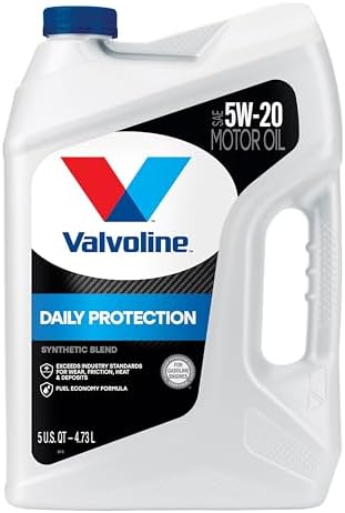 Синтетическое моторное масло 5W-20 Daily Protection 5QT - защита от износа и отложений Valvoline