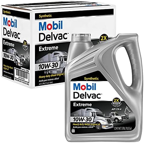 Mobil Delvac Extreme 122454 Diesel Engine Oil, 10W-30, 4 Gallons Mobil