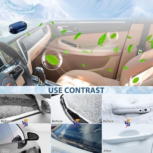 4pcs Antifreeze Electromagnetic Car Snow Removal Device Weraeraw