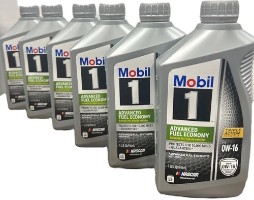 Mobil 1 Motor Oil 0W16 QT, pack of 6 Mobil