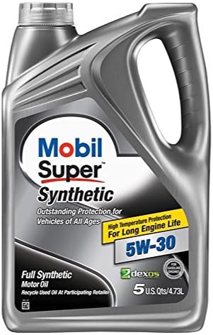 Mobil Super (120853) Synthetic 5W-30 Motor Oil - (5 U.S. Quart) - JUG Mobil