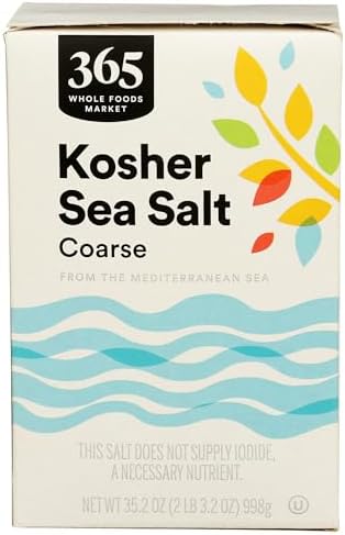 365 by Whole Foods Market, Salt Kosher, 35.2 Ounce (Pack of 2) 365 by Whole Foods Market