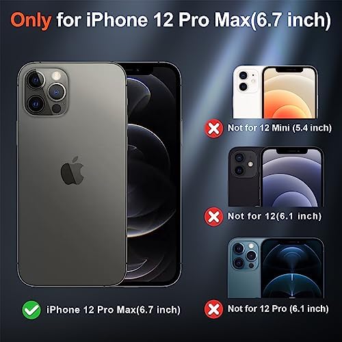 Прозрачный ударопрочный чехол для iPhone 12 Pro Max с магнитной зарядкой MagSafe, устойчивый к желтизне, защита от повреждений до 3 метров SUPFINE