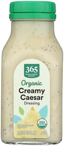 365 by Whole Foods Market, Dressing Caesar Organic, 12 Fl Oz 365 by Whole Foods Market