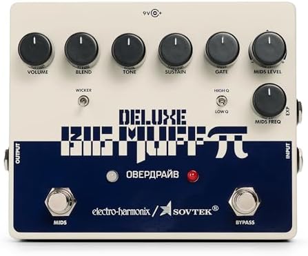 Эффект-педаль Electro-Harmonix Sovtek Deluxe Big Muff Pi Fuzz с MIDS EQ, Noise Gate и управлением Blend Electro-Harmonix