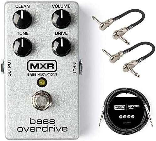 MXR M89 Bass Overdrive - Тёплый, гармонически насыщенный овердрайв для бас-гитары, комплектуется кабелем и патч-кабелями MXR Briskdrop