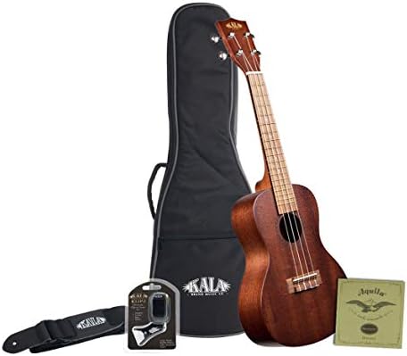 Kala KA-15 Tenor Ukulele Bundle - Natural Mahogany Kala