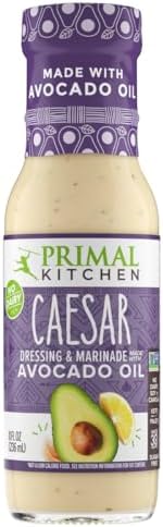 Primal Kitchen Caesar Salad Dressing & Marinade made with Avocado Oil, Whole30 Approved, Paleo Friendly, and Keto Certified, 8 Fluid Ounces Primal Kitchen