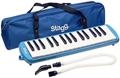 Мелодика Stagg MELOSTA32 BL на 32 клавиши с мягким чехлом и гибкой трубкой, синий Stagg