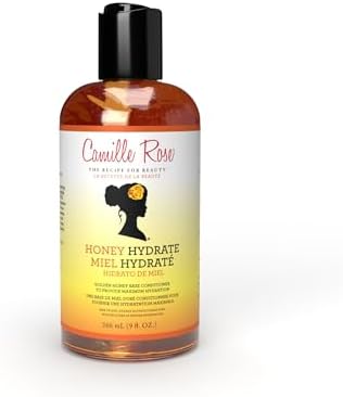 Camille Rose Honey Hydrate Leave In Conditioner, with Aloe and Olive Oil, to Soften Smooth and Protect, Moisturizer for All Hair Types, 9 fl oz Camille Rose