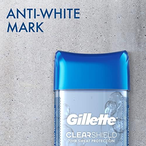 Gillette Clear Gel Power Rush Anti-Perspirant Deodorant, 3.8 Oz, Pack of 2 Gillette