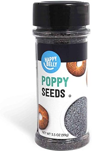 Amazon Brand - Happy Belly Poppy Seeds, 3.5 ounce (Pack of 1) Happy Belly