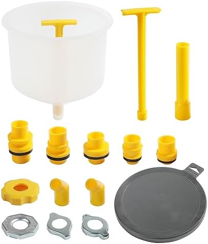 RACOONA Coolant Funnel Kit,Coolant Funnel Radiator Flush Kit,Car Accessories No Spill Coolant Bleeder Kit,Spill Free Radiator Bleeder Funnel Kit,Automotive Antifreeze Bleeder for Universal Vehicles Racoona