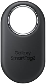 Samsung SmartTag2 (2023) Bluetooth + UWB, IP67 Water and Dust Resistant, Findable via App, 1.5 Year Battery Life - Black (International Version) Samsung