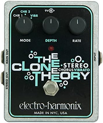 Электрогитара Electro-Harmonix Stereo Clone Theory с аналоговым хоровым и вибратором, прочный корпус и 9V батарея в комплекте Electro-Harmonix