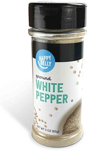 Amazon Brand - Happy Belly White Pepper Ground, 3 ounce (Pack of 1) Happy Belly