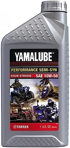 Yamaha New OEM Yamalube 10W50 Semi-Synthetic Oil, LUB-10W50-SS-12 Yamaha