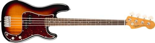 Squier Classic Vibe 60s Precision Bass, 3-Color Sunburst, Laurel Fingerboard Fender