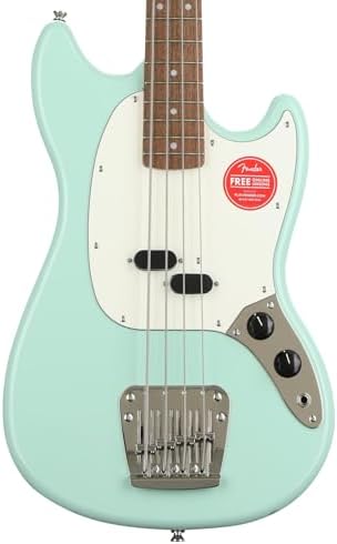 Squier Classic Vibe 50s Mustang Bass, Surf Green, Laurel Fingerboard Fender