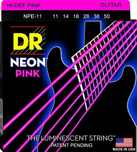 Электрические гитарные струны DR Strings HI-DEF NEON 11-50 с технологией K3 для яркого звука DR Strings