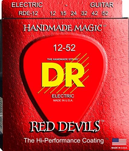 DR Strings Red Devils - Электрические струны 12-52, экстра тяжелые, гидрофобное покрытие K3™ DR Strings