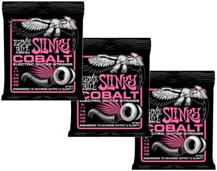 Ernie Ball 2723 Cobalt Super Slinky Electric Guitar Strings 9-42 3 Pack Ernie Ball