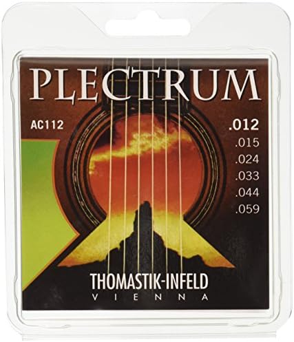 Струны для акустической гитары Thomastik-Infeld AC112, серия Plektrum, 6 струн E, B, G, D, A, E, 0.012-0.059 Thomastik