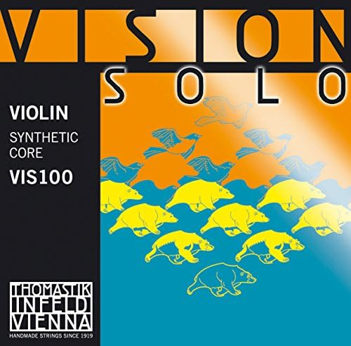 Струны для скрипки Thomastik-Infeld Vision Solo, синтетический сердечник, алюминиевая обмотка, размер 4/4 Thomastik