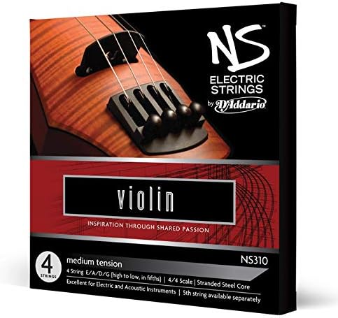 Струны для скрипки D'Addario NS310 NS, среднее натяжение, для акустических и электрических инструментов D'Addario