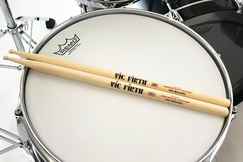 Барабанные палочки Vic Firth American Custom SD2 Bolero, с круглым наконечником, идеально подходят для легкого оркестрового исполнения Vic Firth