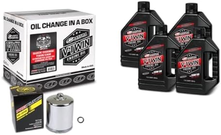 V-Twin Quick Change Kit Synthetic w/Chrome Filter, Twin Cam Maxima